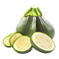 Wall Mural - zucchini isolated on white