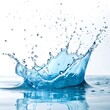 © Roushon - Blue water splash isolated on white background