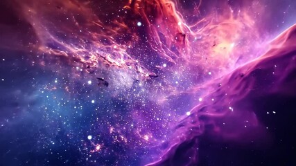 Wall Mural - this video showcases a vibrant and crowded expanse of stars in space, an unexplored galaxy spotted a