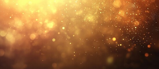 Wall Mural - elegant golden bokeh background with soft highlights and a festive ambiance for creative design and 