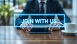 © Design_Stock - JOIN WITH US Invitation Graphic, Recruitment and Membership Design