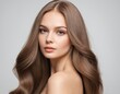 © Raditya Pawitra  - Portrait of a beautiful young woman with clean, fresh skin and long, thick hair. ai generator