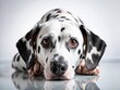© Arnada - Bored Dalmatian Dog Waiting Patiently for Owner, Studio Shot
