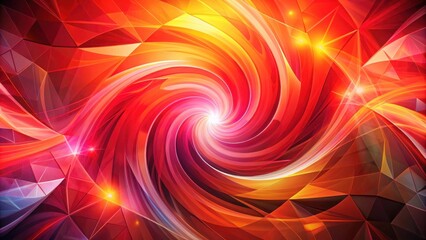 Wall Mural - Vibrant abstract background with swirling red hues and geometric shapes, gradient, graphic,  gradient, graphic, illustration, abstract