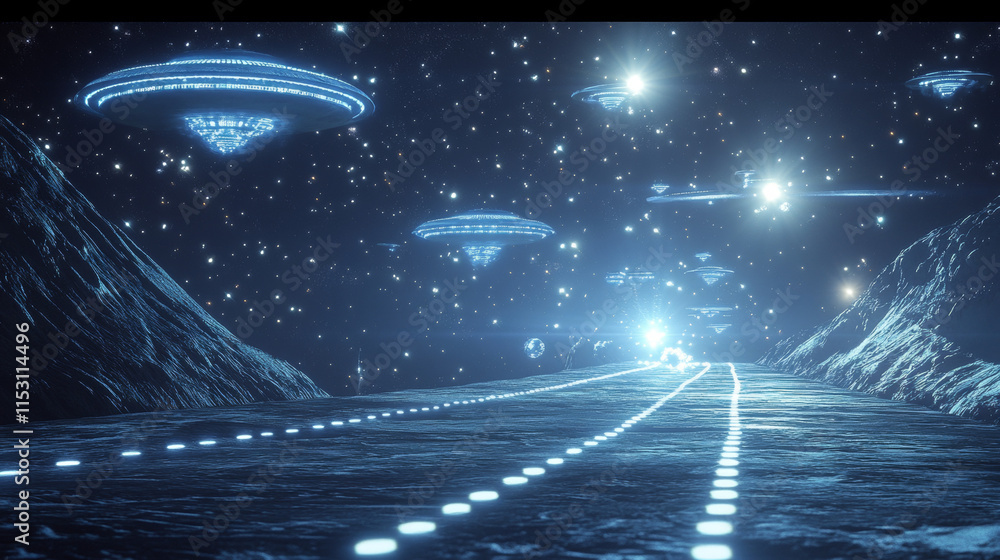 Space game level map with alien planets. Vector cartoon illustration of ...