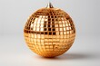 © ritam - Luxury colorful gold disco ball party nightlife decoration in with white background