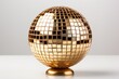 © ritam - Luxury colorful gold disco ball party nightlife decoration in with white background