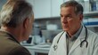© Attasit - A male doctor explaining a diagnosis to a senior man, both engaged in discussion in a professional healthcare environment