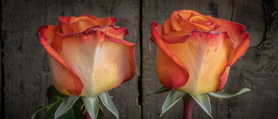 Canvas Print - red and yellow tulip