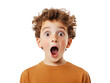 © aka_artiom - A Young Boy's Shocked and Excited Expression Captured Against a Crisp, White Background