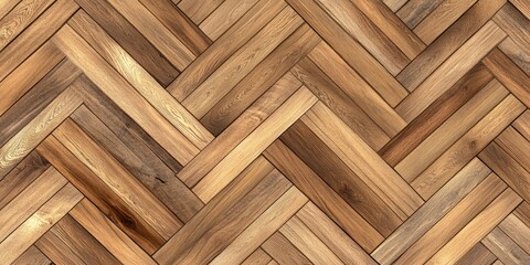 Wall Mural - Seamless wood parquet texture in light brown offers a stylish and versatile flooring option. This seamless wood parquet texture enhances interiors with its warm light brown hues, perfect for various