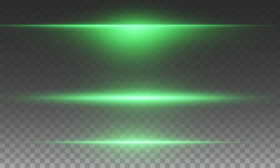 Wall Mural - green line light effect. golden glowing neon lines. the green glow of dust and glare. flash of light
