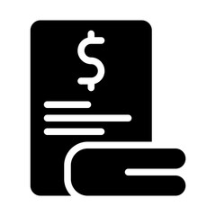 Sticker - Invoice Solid Icon