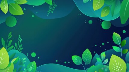 World Environment Day abstract background. Featuring lush greens, blues, and whites. Highlighting sustainability, awareness, and nature. Ideal for environmental campaigns and events