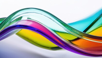 Wall Mural - Abstract Swirling glass Wave 