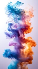 Wall Mural - Digital smoke art background abstract colorful high resolution hd image