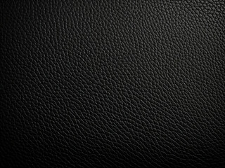 Poster - Black synthetic leather texture with smooth artificial surface appearance