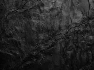 Poster - Black resin wall surface showing visible scratches and cracks