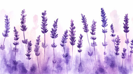 Poster - watercolor lavender background ombre effect