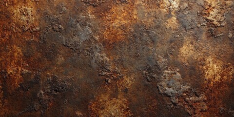 Wall Mural - Rusty metal texture creates a unique background, perfect for design and presentations. The rusty metal features captivating textures that enhance any creative project or presentation.