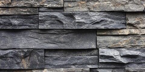 Wall Mural - A detailed close up image showcasing a stone wall with a textured surface, perfect for enhancing design and decor elements.