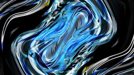 Wall Mural - Abstract glossy twirl background