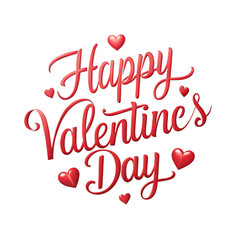 happy valentine's day typography png