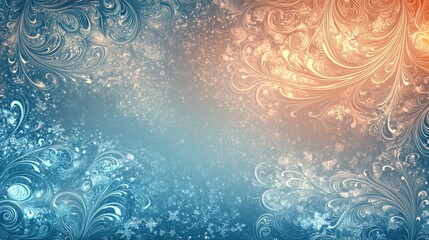 Poster - Delicate frost patterns create a beautiful winter scene on glass during a chilly morning in December. Generative AI