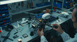 © Patrick - Drone, assembly and man working in workshop for engineering, technology and repair with electronics components and technician