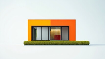 Wall Mural - Colorful Modern Building with Vibrant Design