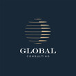 © Bdjo - Luxury Global logo design vector template for Worldwide Logistic Consulting Business