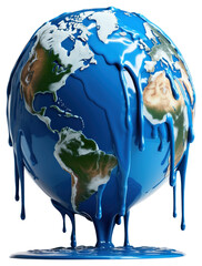 png melting dripping planet earth climate warming concept globe earth planet earth.