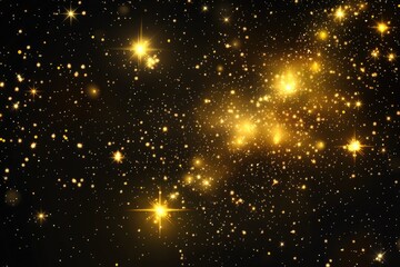 Wall Mural - Celestial Nightscape: A Shimmering Starfield Overlapping the Vastness of Space and the Mystical Galaxy