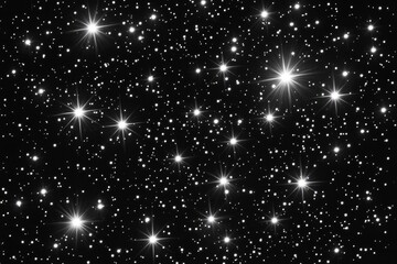 Wall Mural - Cosmic Night: Shimmering Starfield Over an Infinite Galaxy Sky