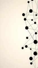 Wall Mural - Abstract Background Image: Network Nodes