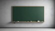 © widiati - Empty Green Chalkboard in Classroom Setting