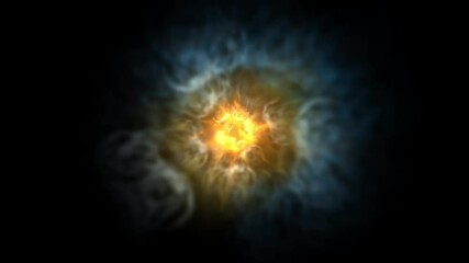 Wall Mural - abstract colored background. star on a black background. abstract animation.