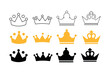 © Solaiman77 - Beautiful crown vector illustration sets for wedding invitations, golden crown, crown collection, luxury, elegant, premium, majestic, decorative, crownlike, imagery, ornate, prestigious, affinity