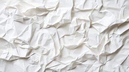 Canvas Print - crinkled white watercolor paper texture background for creative design and artistic applications