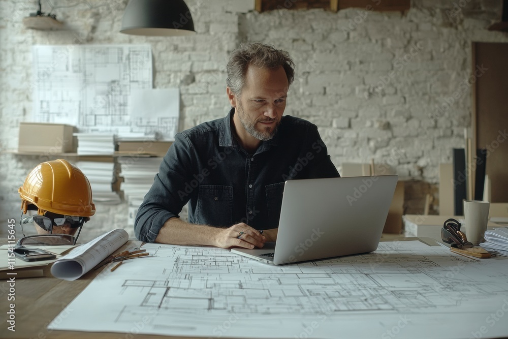 realistic photos of architects with codes and regulations for their ...