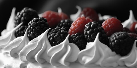 Wall Mural - Cake with Berries