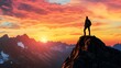 © Tonadech - A person standing on a mountaintop gazing into the horizon symbolizing the pursuit of new dreams