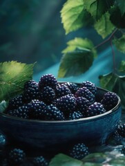 Wall Mural - Blackberry bowl