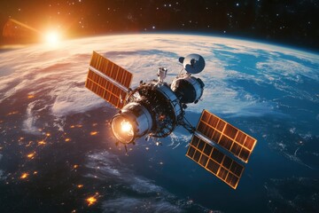 Wall Mural - Space Station in Orbit