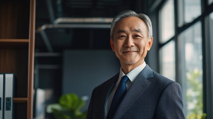 Poster - Man in Suit Standing in Office