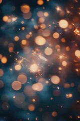 Wall Mural - Sparklers in air