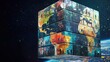 © CreativeSeven  - Global collaboration initiative digital artwork virtual environment futuristic perspective unity in diversity