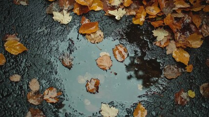 Sticker - Leaves on ground