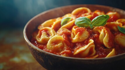 Wall Mural - Pasta in Wooden Bowl