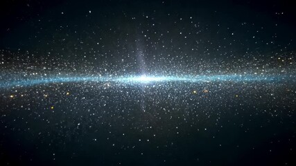 Wall Mural - Bright star field showcasing the beauty of the universe with a spiral arm in deep space